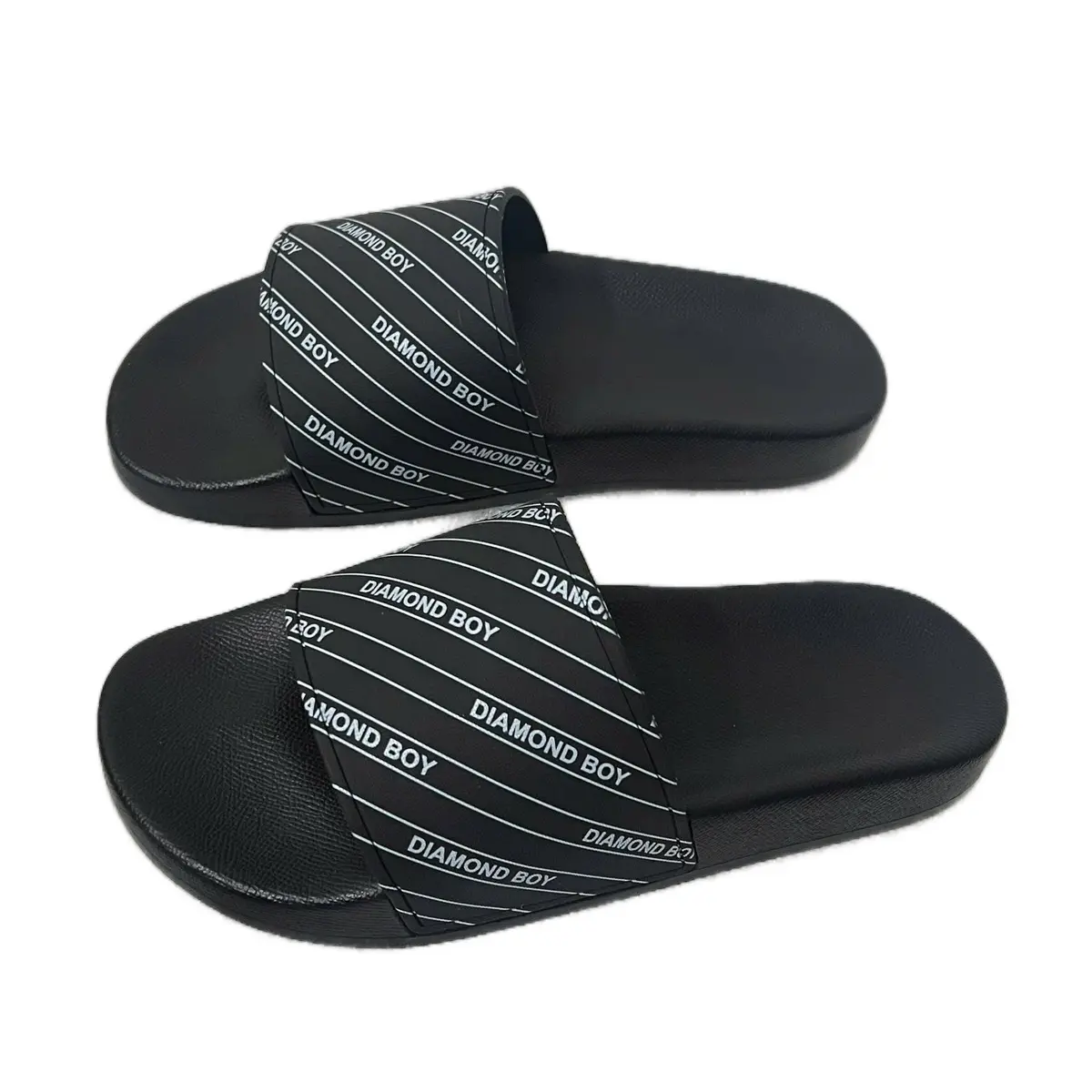 ￼Dép quai ngang Unisex DB Strong sport black and grey