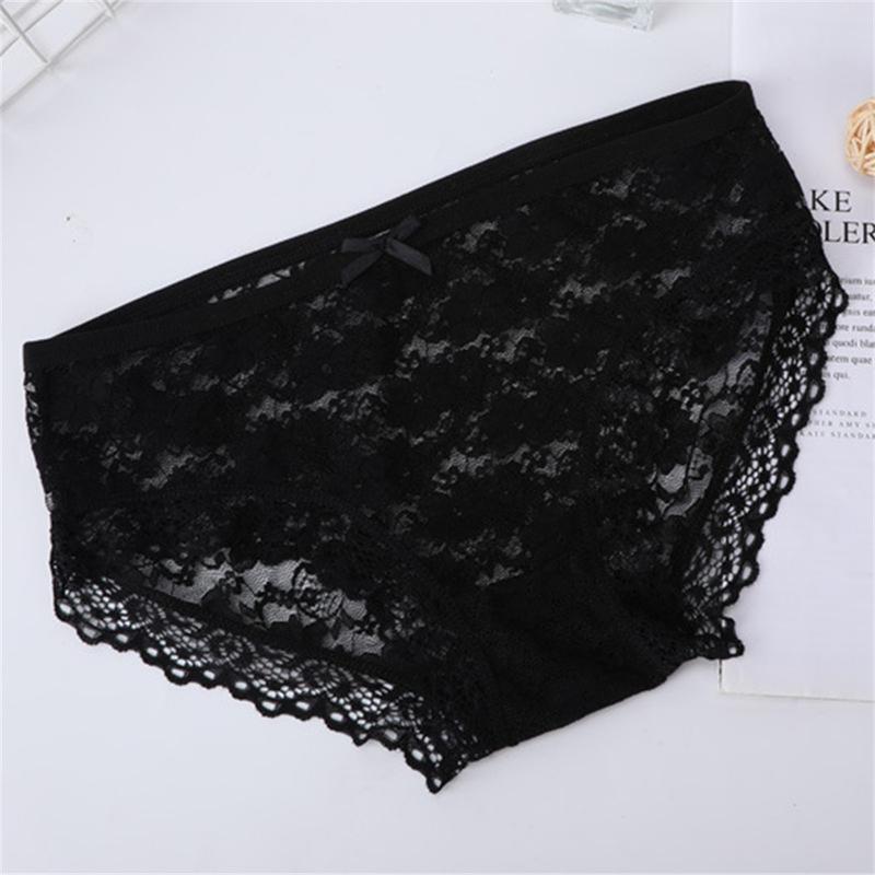 Product Introduction of Quần Lót Ren Cho Nữ, Thiết Kế Hoa, Phong Cách Nữ Tính Thoải Mái Và Thoáng Khí, Quần Lót, Đồ Lót, Cạp Thấp, Làm Bằng Bông, Ngoại Cỡ, Thích Hợp Cho Phụ Nữ, Đồ Lót, Đồ Lót Nữ 24