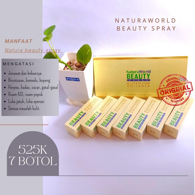 Natura beauty spray (isi 7 botol) Mencerahkan Wajah 1
