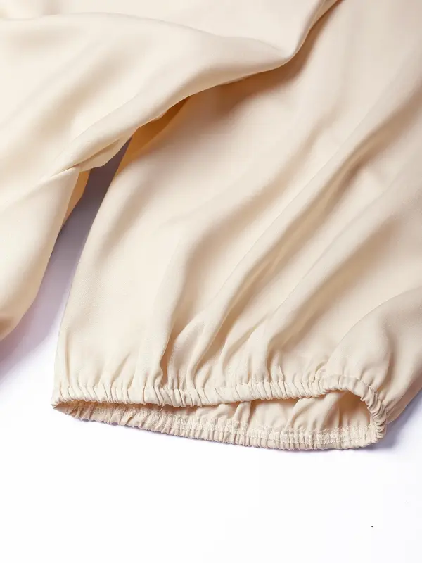 Women's Plain Satin Dress, Elegant Fashion Chic Casual Dress for Daily Outdoor Wear, Women Dress for All Seasons 4
