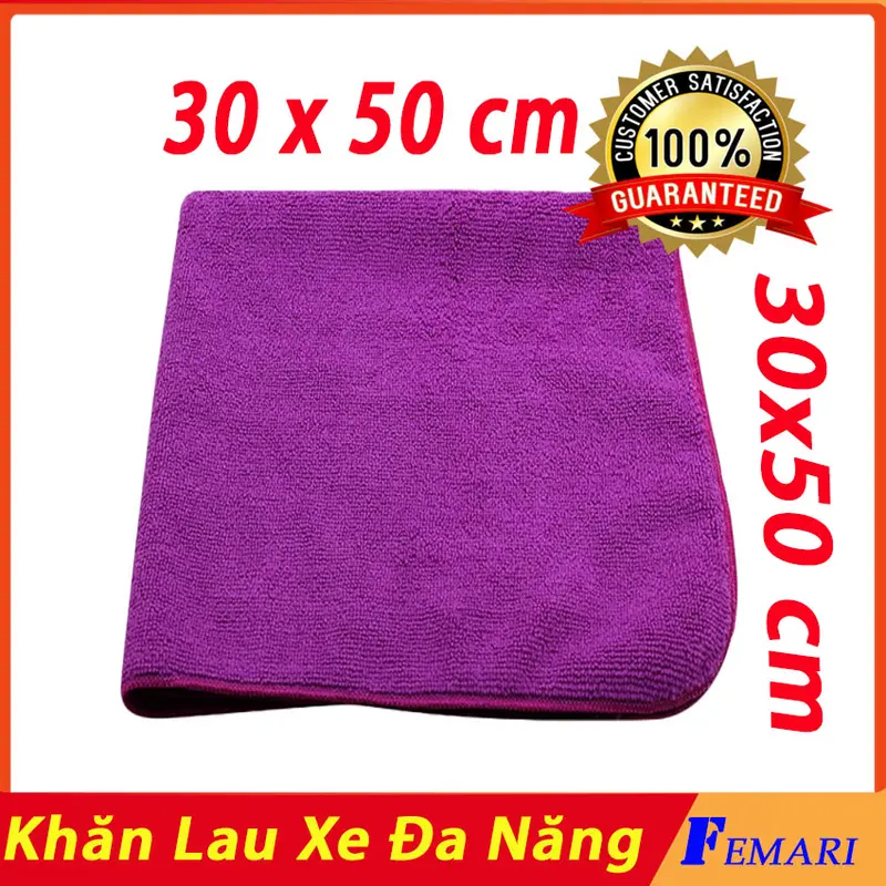 Khăn Lau Xe Hơi Ô TÔ Cao Cấp Đa Năng Siêu Thấm Không Phai Màu Lau Siêu Sạch FEMARI Phụ Kiện 1