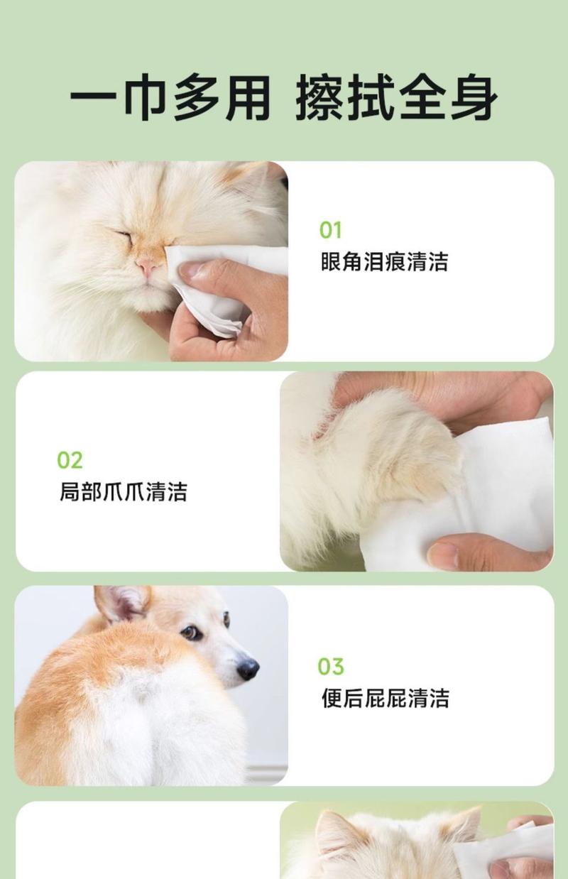 Product Introduction of Wet Wipes Pet Cleaning Deodorant Exclusive for Cats Pet Wet Wipes Antibacterial Thickening plus-Sized Dog Wipe Pp Tear Marks 15