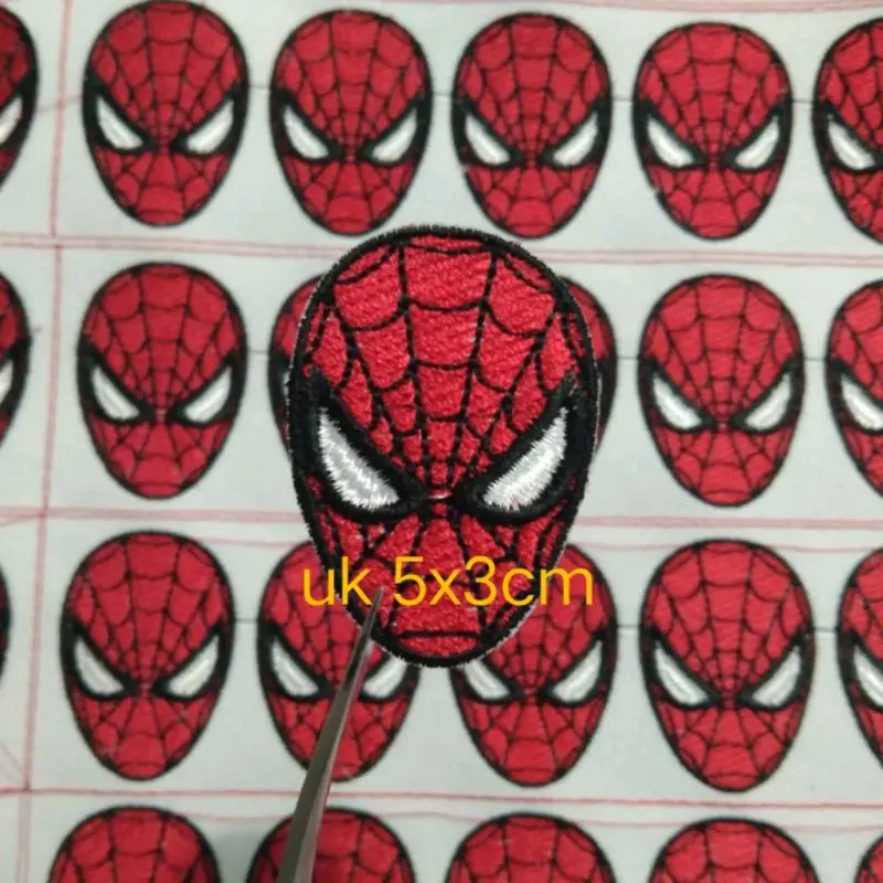 Patch Bordir Karakter Super Hero Iron On Anyaman Renda 6