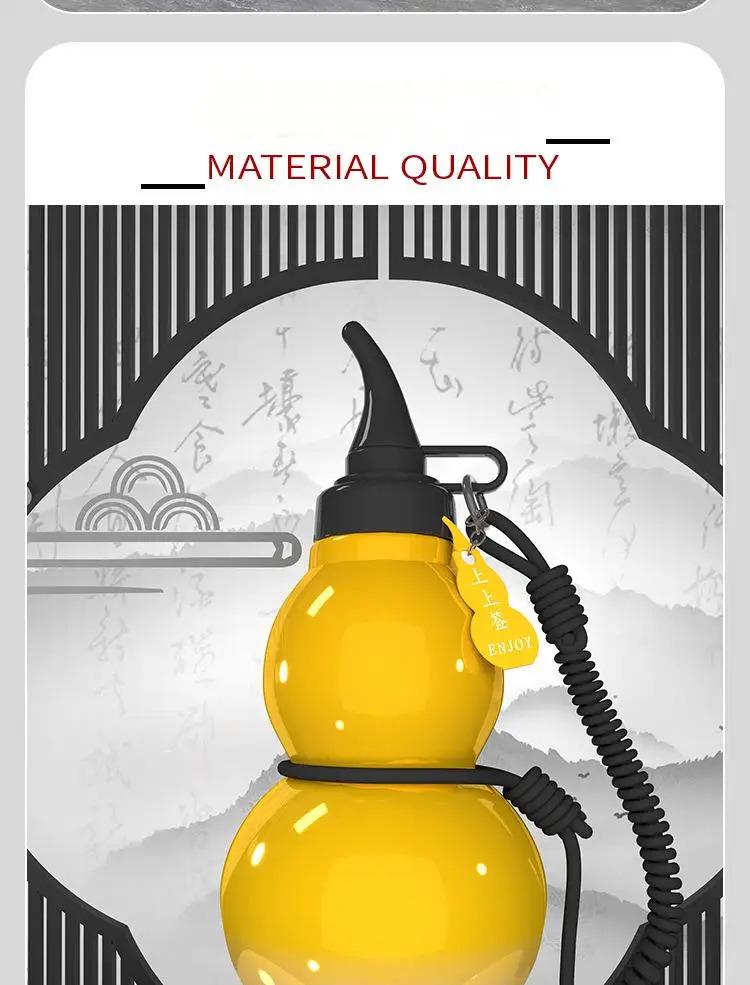 Product Introduction of Eco-Friendly 800ml BPA FREE Gym Clear Tritan Drinking Plastic Sports Water Bottle with Gourd shape Black Myth: Wukong Drinkware Tumbler 2