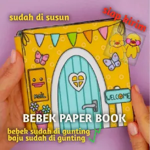 BEBEK PAPER BOOK maianan edukasi anak Cowok Cewek Beraneka warna Pendidikan Game Musikal Mainan