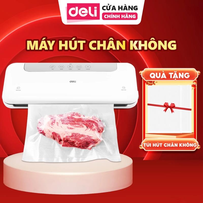 Máy hút chân không Deli VS6070 hút nhanh gọn bảo quản thực phẩm hàn miệng cao cấp bảo hành 1 đổi 1 thiết kế nhỏ gọn dễ sử dụng