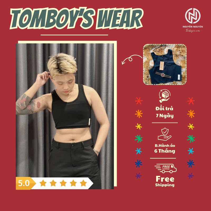 Áo Không Gen Dây Kéo Hông Không Viền -  Áo Lót Bó Ép Nịt Làm Nhỏ Ngực Tomboy Thể Thao Gym Nữ Ba Lỗ Không Viền Không Gen Dây Khóa Kéo Hông Bigsize Nguyễn Nguyên