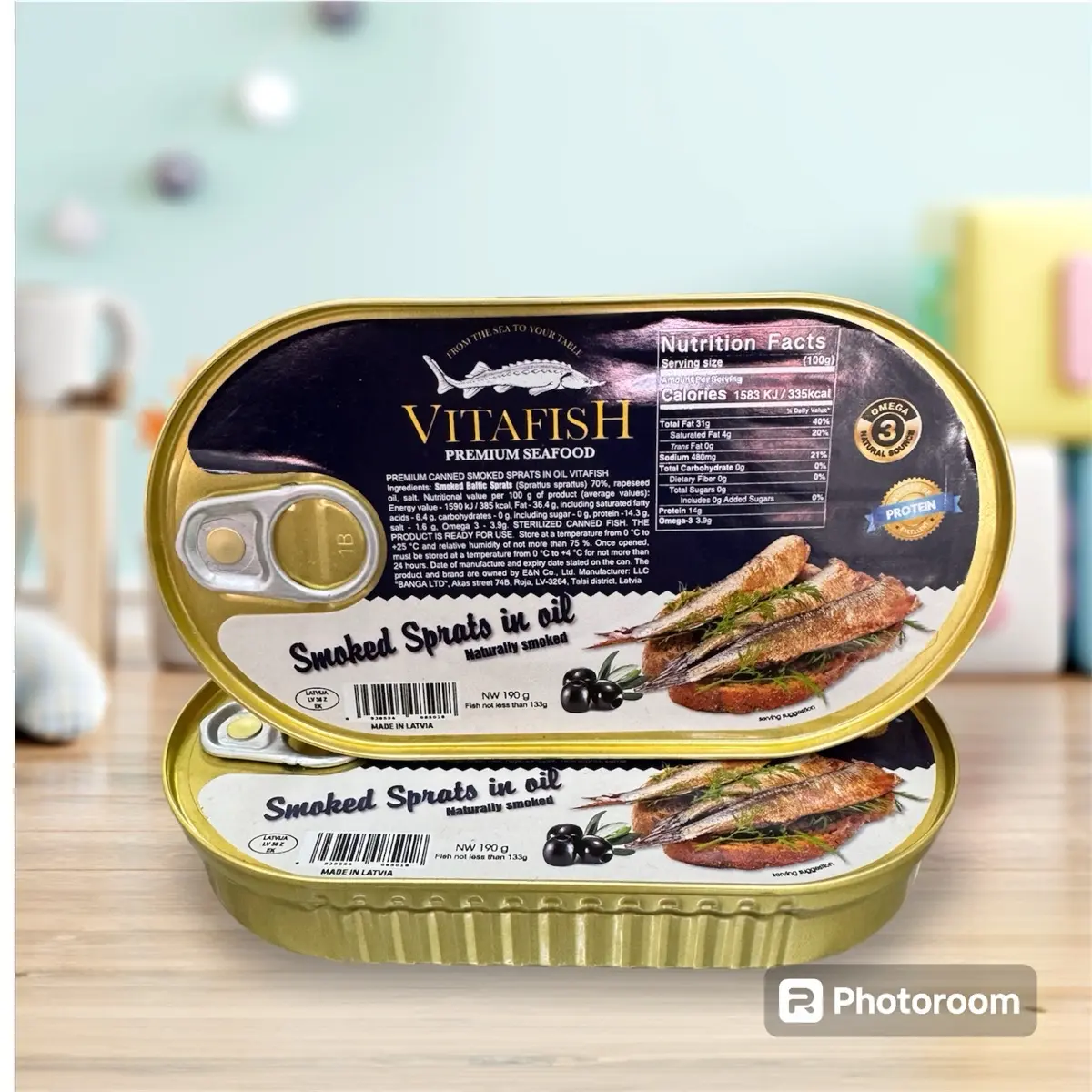 Cá trích ngâm dầu nhập khẩu Nga Vitafish 190gr