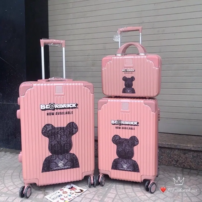 VALI NHỰA DẺO CAO CẤP GẤU BEARBRICK (20-24-cốp ) 1
