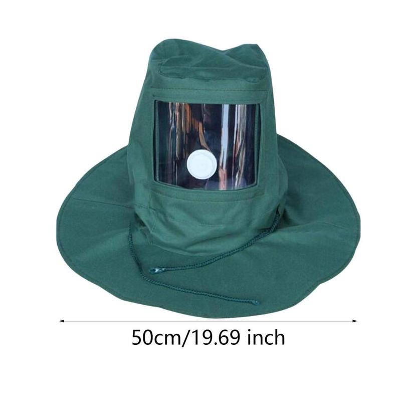 Sand Blasting Mask Breathable Valve Design Sand Blasting Hood Anti Dust Hood for Polishing Cutting Spraying Sanding Cement Plant 2