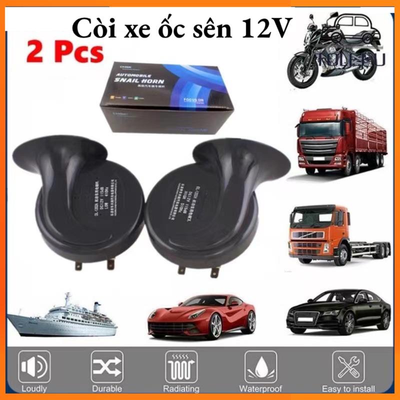 Còi Hơi Ốc Sên Dành Cho Xe Máy Siêu Âm Thanh 12V Thao Tác Lắp Đơn Giản Phù Hợp Tất Cả Các Dòng Xe Phụ Kiện