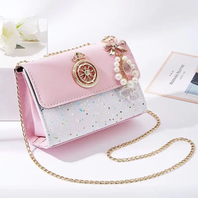FF 1305 Tas Selempang Wanita Elegan Free Gantungan Mutiara