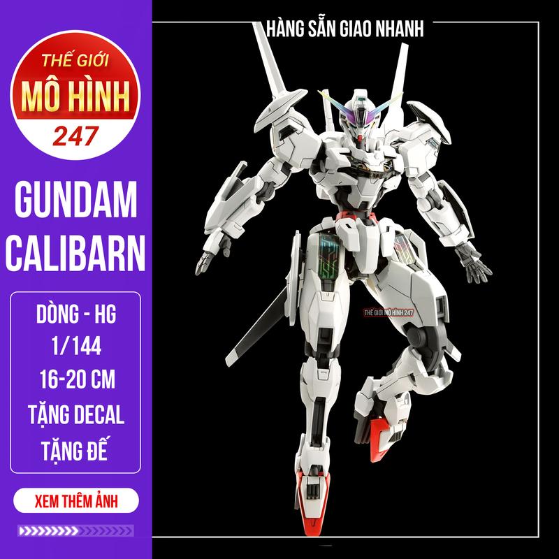 Mô Hình Lắp Ráp HG 1144 Gundam Calibarn THE WITCH FROM MERCURY - Kèm Base + Decal