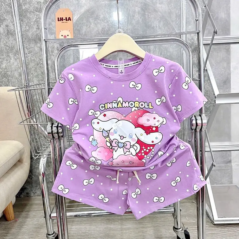 Bộ quân +áo 15-27kg hình babythee in  Nơ kín cho be gái 2