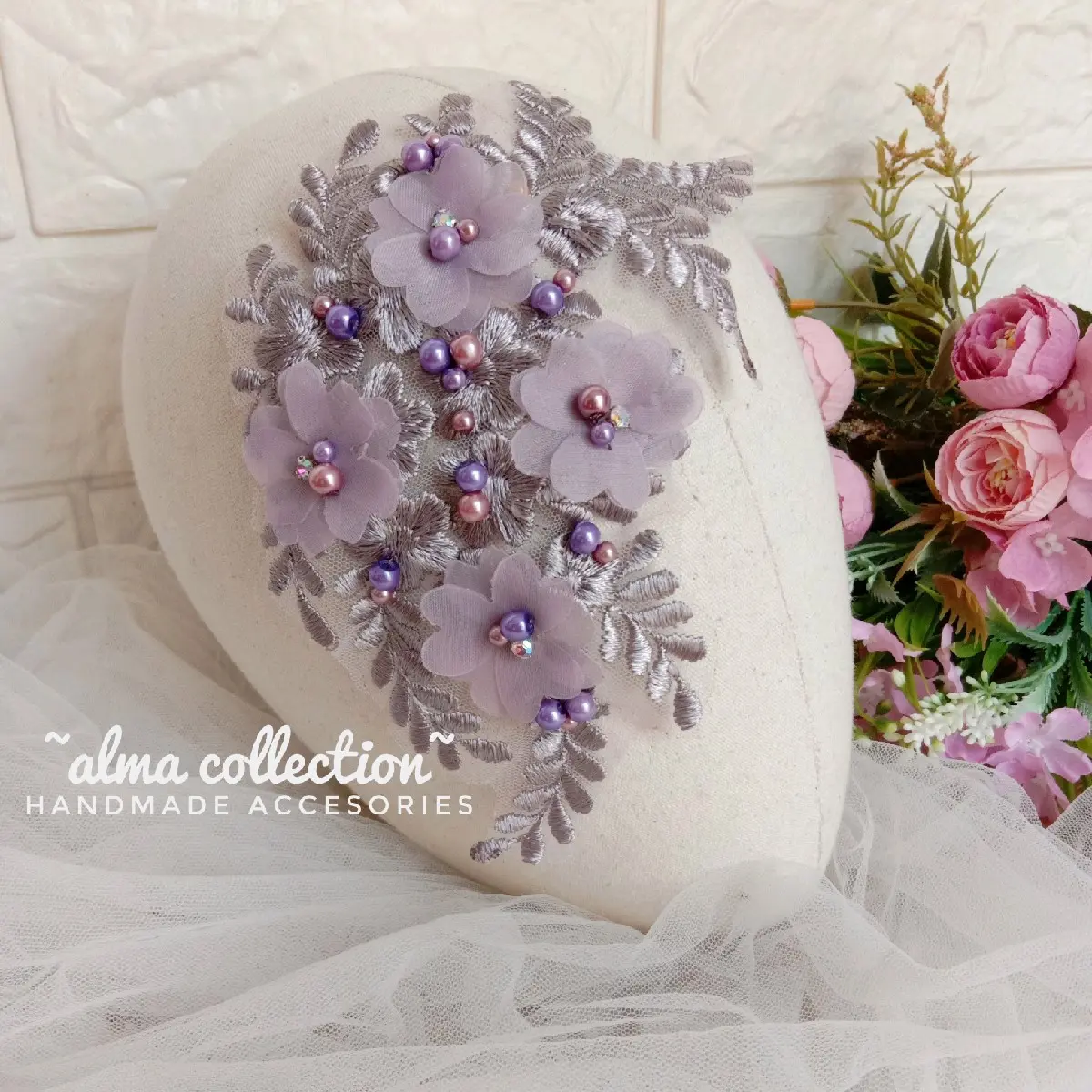 Headpiece simple/Acc hijab by alma collection/aksesoris hijab