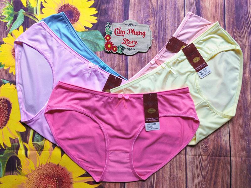 Combo 10 Quần  Lót Cotton Thái Nữ (8045) Size (50-80 Kg) Chất Vải Mềm Mịn Co Giãn 4 Chiều Thấm Hút Mồ Hôi Tốt 4