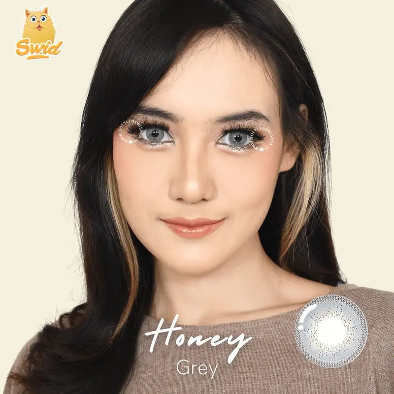 Titanium 22.8 mm Avenue Premium Softlens Big Eyes Minus sd -10 Contact Lens Soflens Lensa softlens  pengantin softlens grey soft  lens softlens barbie look Soplen Brown 2