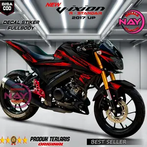 Decal Yamaha Vixion R 2017 Fullbody Desain racing Keren Kualitas Premium Tahan Lama NDC444 Motorcycle