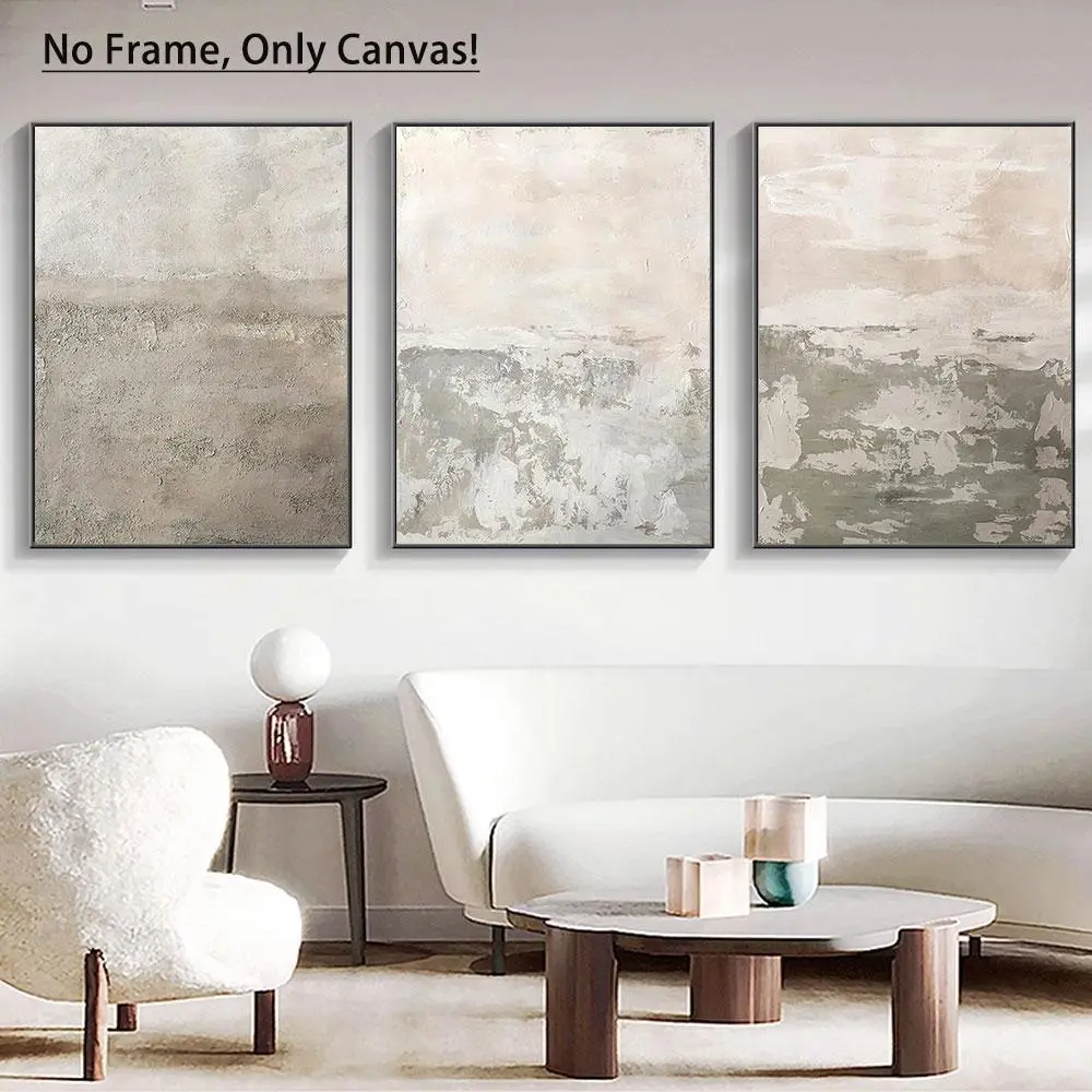 Mottled Wall Design Unframed Canvas Painting, 3 Counts/set Creative Wall Decor, Wall Art Poster, Wall Decor for Home Living Room Bedroom Office