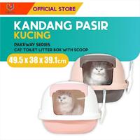 Gambar Pakeway Series Cat Toilet Litter Box / Kandang Pasir Gumpal Kucing dari M-Pets Volk Pets Indonesia Kota Tangerang 4 Tokopedia