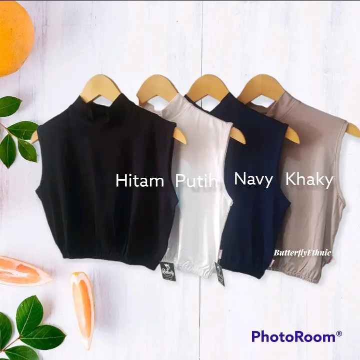 Manset Leher Hijab / Inner Leher Hijab Nutup Dada / Manset Leher Berkerut Bahan Spandek Katun 1
