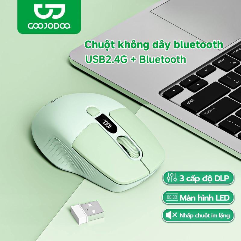 Chuột EWEADN Q1 Có Bluetooth Chế Độ Kép Trang Bị Màn Hình Pin, Nút Tắt Tiếng , 5 Màu Sắc, Hỗ Trợ Win, Mac, Android, IOS