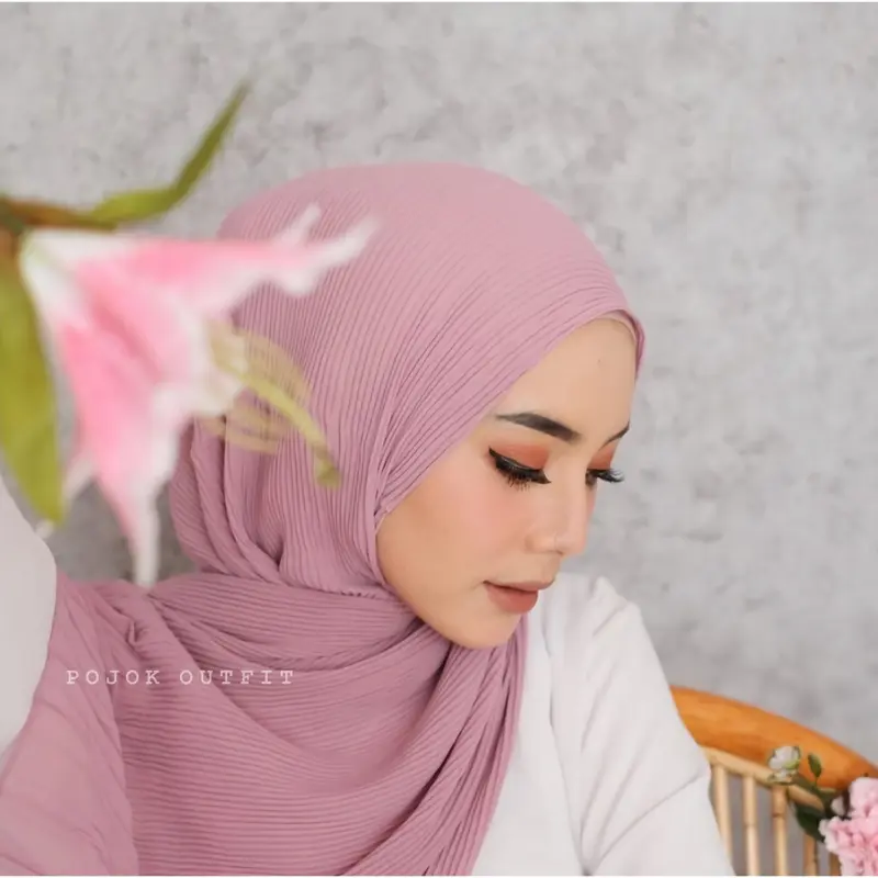 Hijab Pashmina full plisket diamond 0