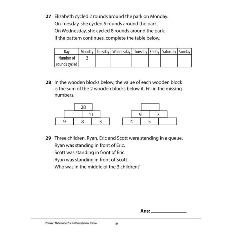 Product Introduction of 100% Quality Primary 1 Mathematics Practice Papers (Second Edition) 9