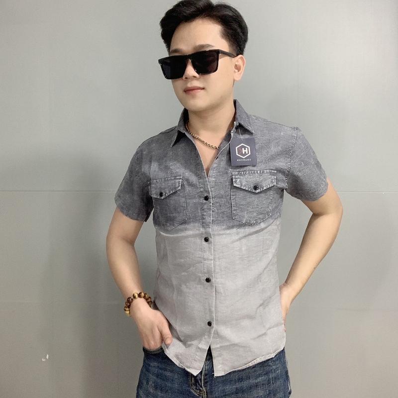 ÁO SƠMI ĐŨI GIẢ DEMIN TAY NGẮN Nam Menswear 4