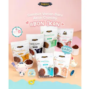 GRANDVILLE Abon Sapi Ayam Ikan 100gr | GRANDVILLE Floss 100 gr