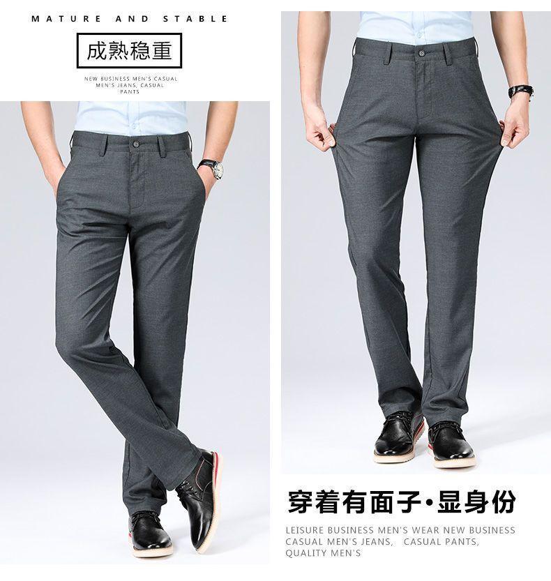 Product Introduction of Quần Nam Vải Lanh, Quần Thường Ngày Mỏng Mùa Hè, Quần Công Sở Nam Trung Niên, Thẳng Và Rộng Rãi, Không Sắt, Vải Mỏng, Thích Hợp Cho Năm 2025 8