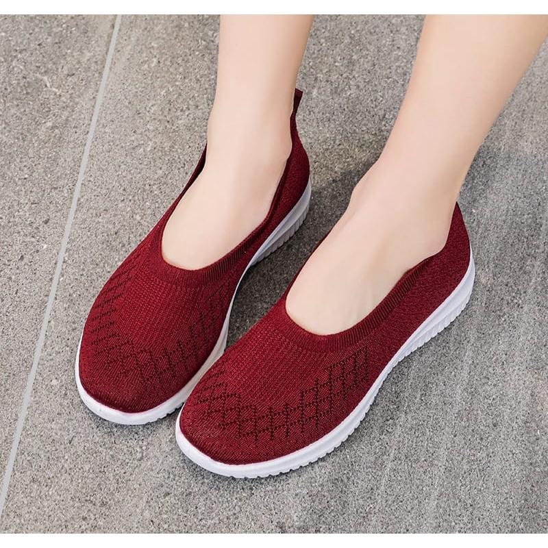LVR LV0109 Sepatu Sneakers Wanita Sepatu Sport Slip On Fashion Casual 4