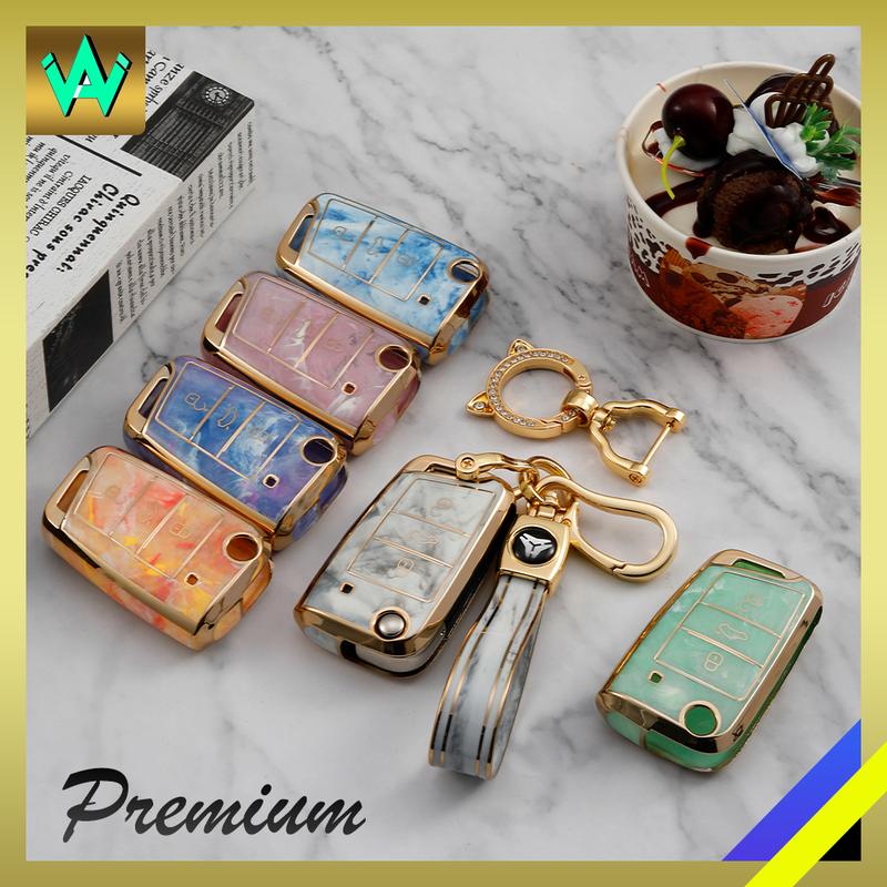 Product Introduction of Volkswagen VW Golf 7 Tiguan 2014-2018 Key Cover Sarung Kunci Kereta Keyless Car Key Case Chrome Accessories Automotive Interior 23