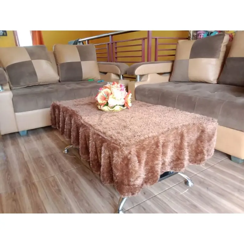 TAPLAK MEJA RUMBAI TAPLAK RUMBAI BULU RASFUR TAPLAK MEJA RUANG TAMU BULU RAFSUR UK 120x60cm