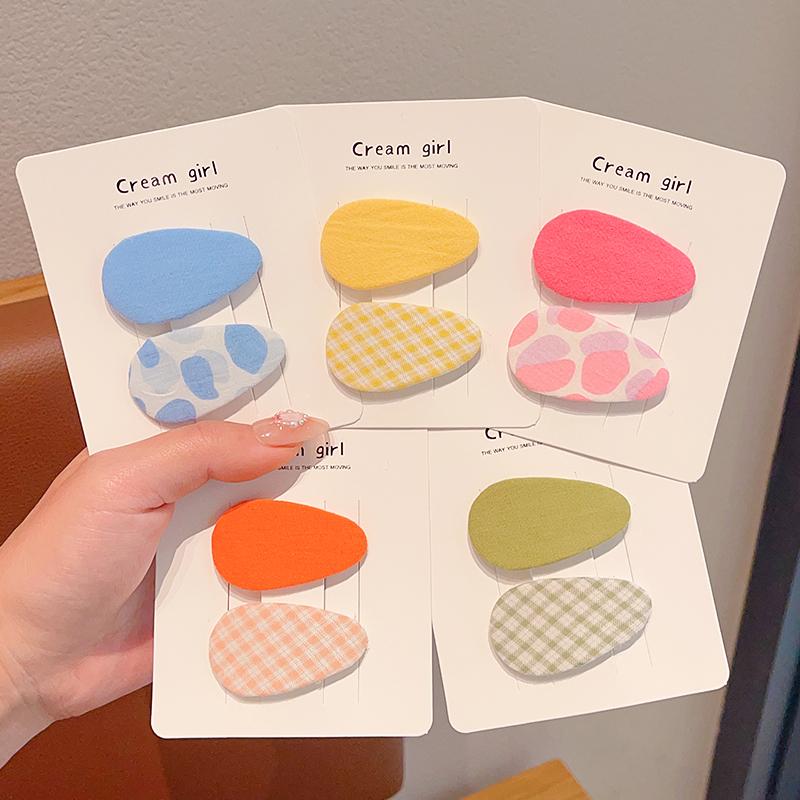 Kẹp tóc cho bé gái, màu kẹo, phụ kiện tóc dễ thương, tóc bé gái không làm tổn thương trán, kẹp tóc gãy, kẹp tóc bé gái, mũ đội đầu Kem Thun