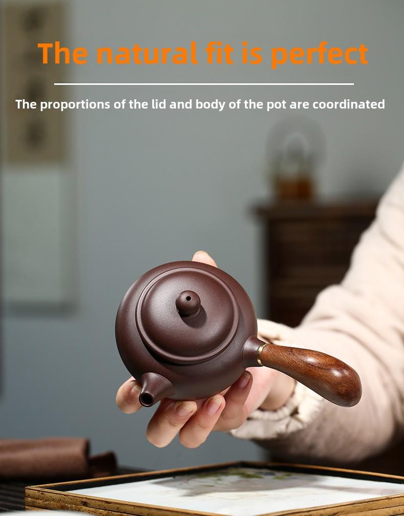 Product Introduction of # Purple Clay Pot# [Lifetime Fidelity] Yixing Purple Clay Pot Pure Handmade Famous Authentic Tea Brewing Size Capacity Yixing Original Yixing Clay Teapot Tea Set Purple Clay Handmade Vintage Tang Yu Pot Household 9