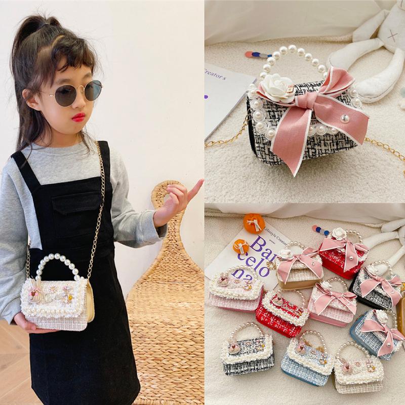 Túi Dạ Đính Nơ Quai Ngọc Sang Chảnh Cho Bé Gái Diện Tết Túi Đi Chơi Túi Đựng Lì Xì
