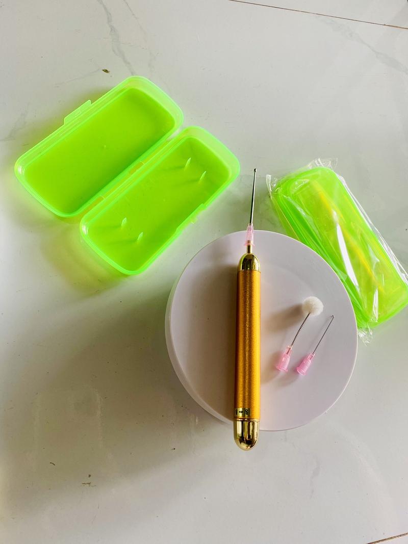Product Introduction of (Tặng 1pin+1Tóc se) Máy, bút rung rà đánh mí mắt -  Máy Massage cây  đánh ghèn lỗ máy rung đánh 8