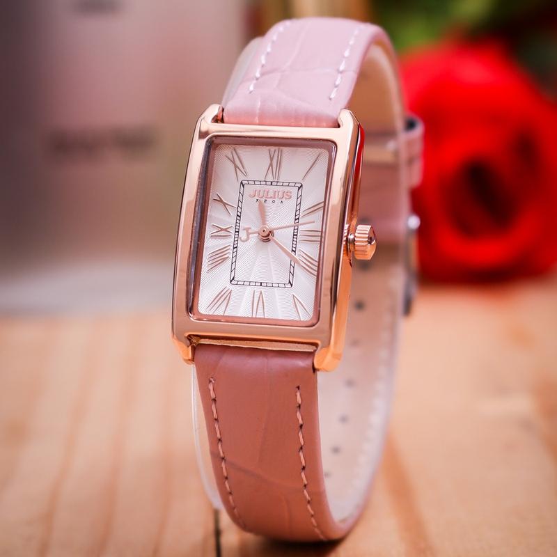  Đồng Hồ Nữ JA-1338B Julius Hàn Quốc   Hồng  