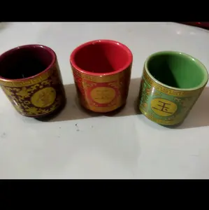 Gelas Keramik Sloki Sembahyang ada 3 warna tersedia,