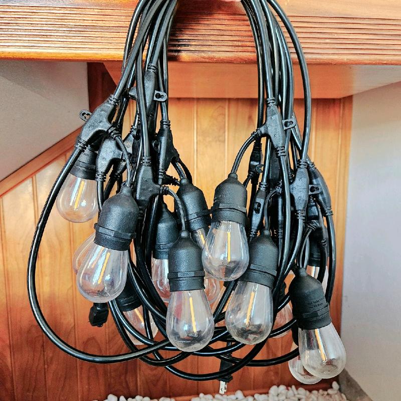 Dây đèn led 5m-15m bóng Edison vàng tóc trang trí ngoài trời sân vườn decor nhà cà phê trà chanh led bulb bóng đèn