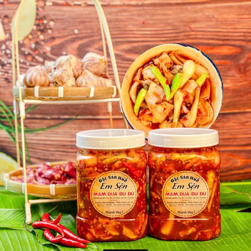 Combo 2kg mắm dưa đu đủ thập cẩm(80% dưa đu đủ )