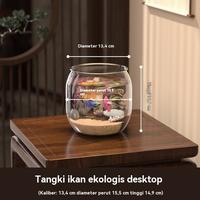 Gambar Vixplorn Aquarium Ikan Hias Aquarium Bulat Fish Bowl Wadah Tanaman Hias Hidroponik/ Toples Plastic Ikan Hias Aquarium Bulat - A-Akuarium-S dari Vixplorn Kab. Tangerang 2 Tokopedia