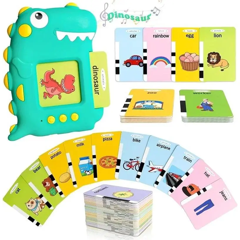 Educational Toys for 3 4 5 Year Old Boys Gift: Talking Flash Cards Toddlers Learning Toys with 118 Words Preschool Speech