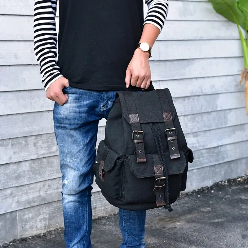 Tas Ransel Kanvas Canvas Backpack 7
