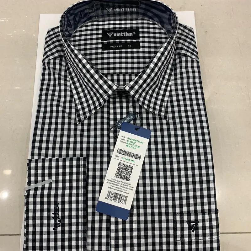 [SIZE 42] Áo Sơ Mi Nam Dài Tay Viettien Form Regular 4