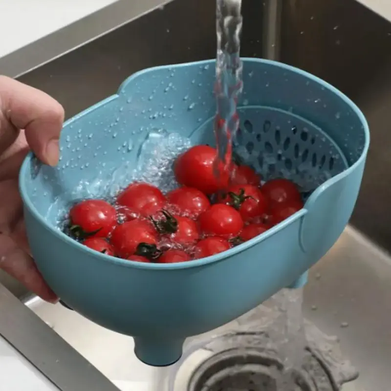 Elephant Design Kitchen Sink Drain Basket, Multifunctional Plastic Vegetable & Fruit Washing Basket, Modern Kitchen Gadgets, Summer for Gift 1