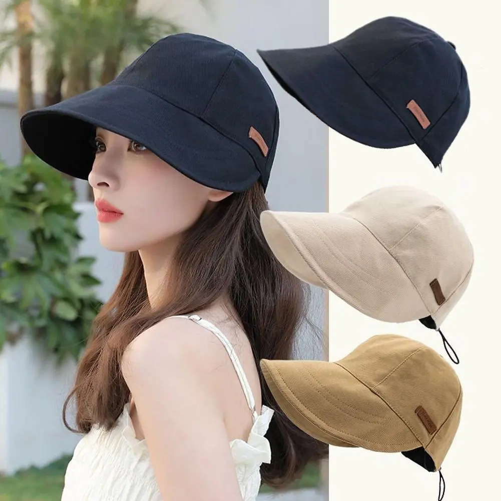 Mũ Chống Tia Uv, Thời Trang, Tấm lưỡi Trai chống nắng, Mũ Thuần Chay, Mũ Chống Nắng Ngoài Trời, Mũ Bucket Rộng Bên Hông, 1x