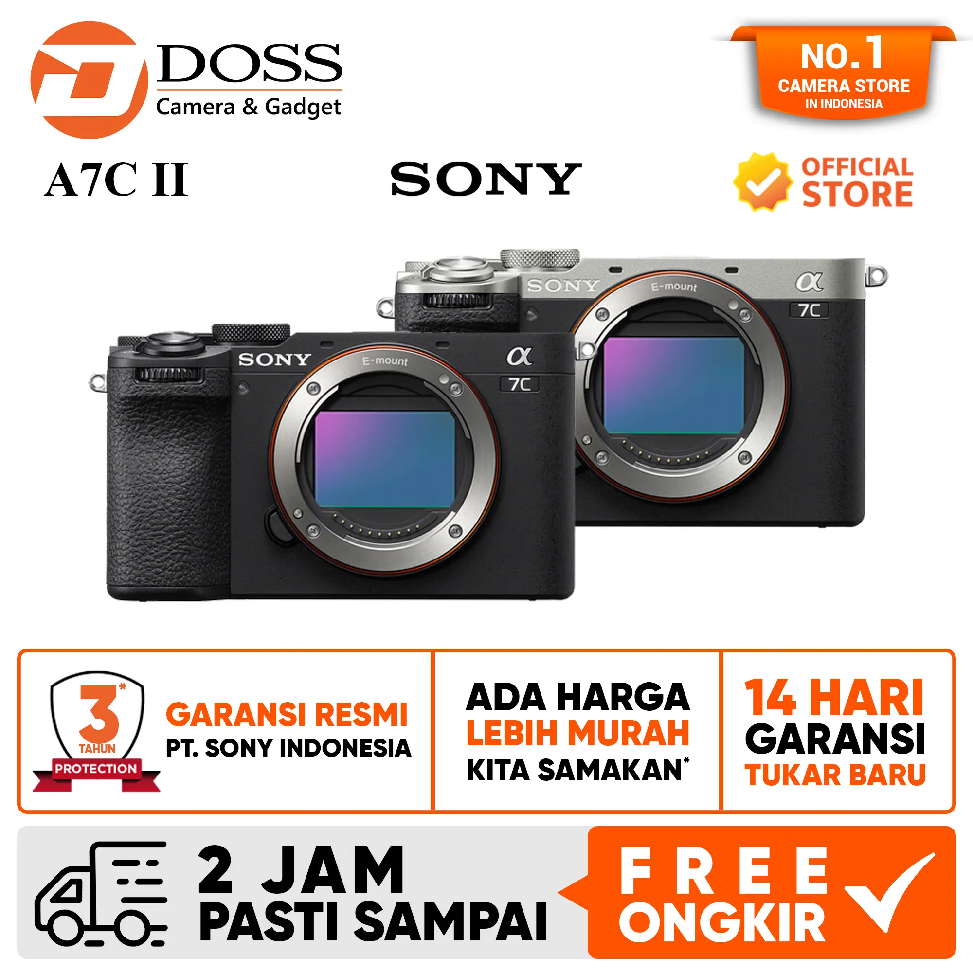 Sony Alpha A7C II Mirrorless Camera Body Only