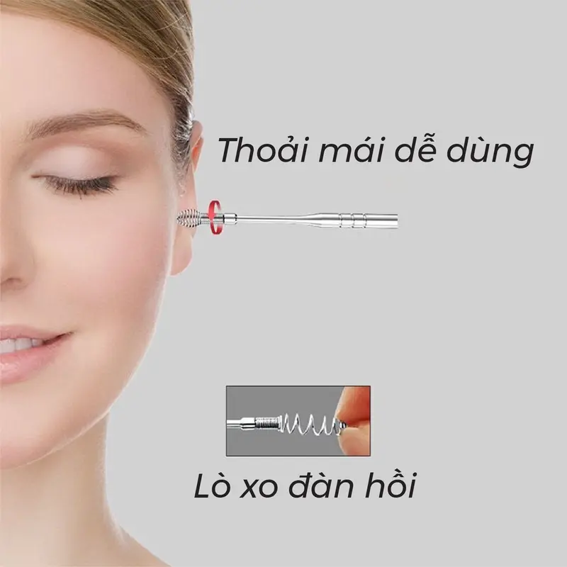Bộ Ráy Tai 6 in 1 Bằng Thép Không Gỉ Có Móc Treo Chìa Khóa Hộp Nhựa - BRT6IN1 - CK3-6 Lấy Ráy Tai 6